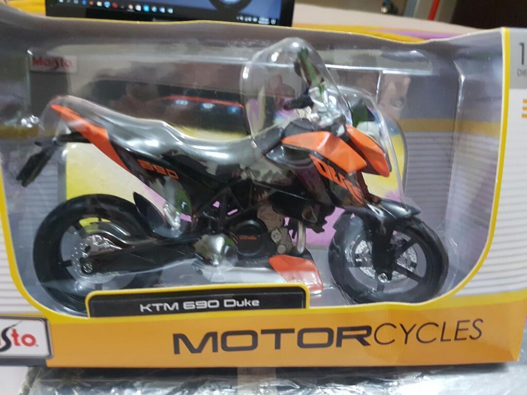 Moto Ktm Duke 690 Miniatura-escala 1/12