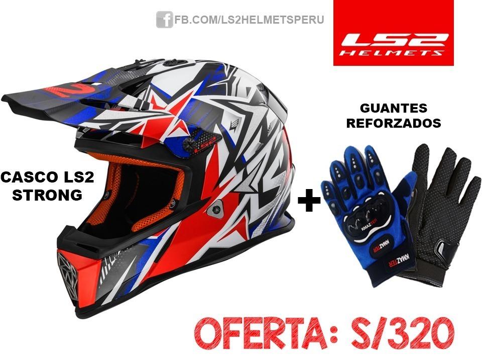 CASCO CROSS MAS GUANTES CROSS NUEVOS OFERTA PEGASO