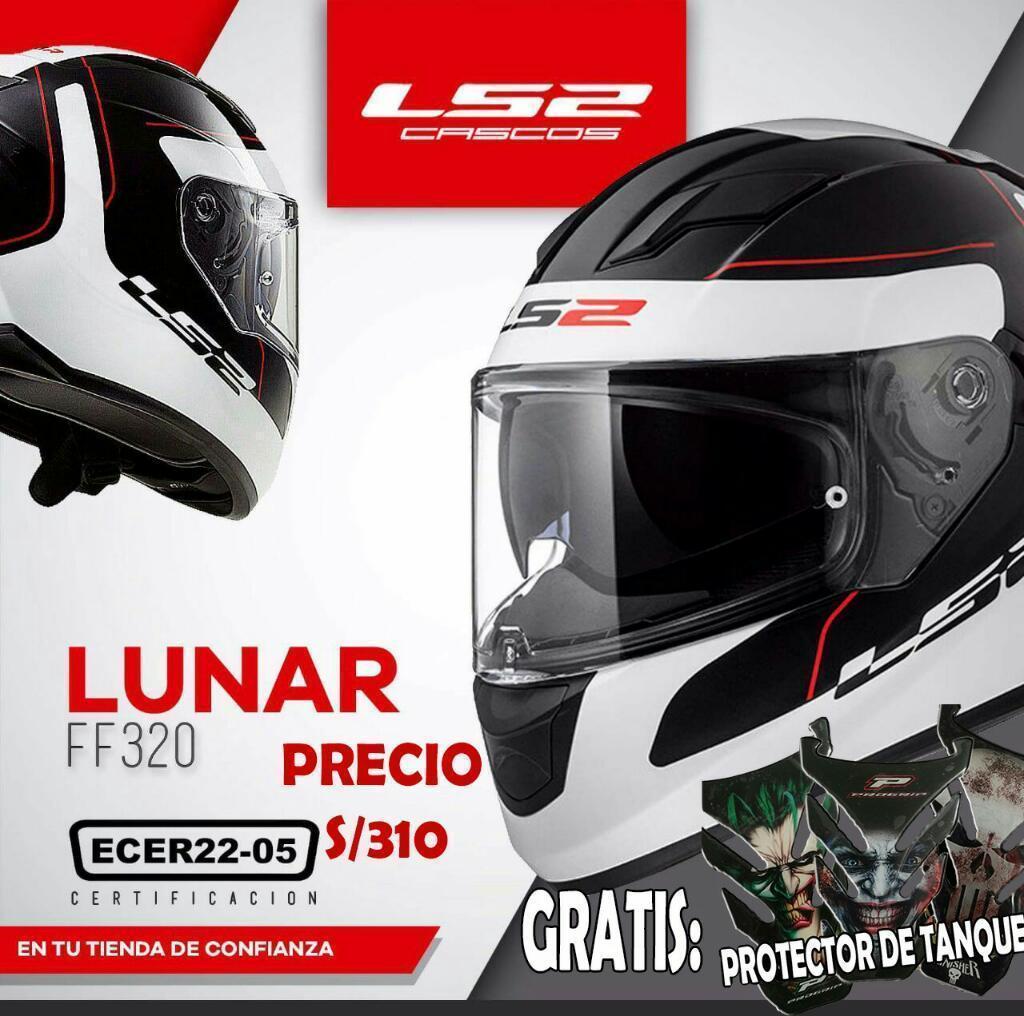 Casco Ls2 Lunar Doble Visor Certificado