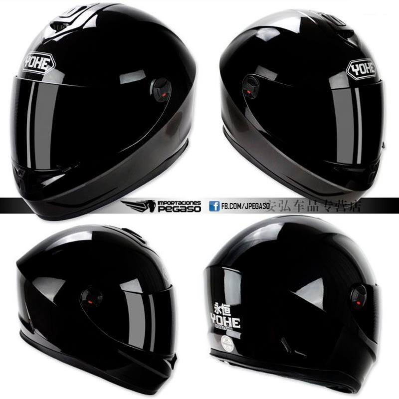 CASCO MOTO YOHE NEGRO ENTERO NUEVOS