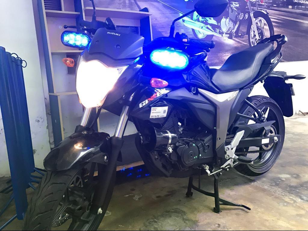 Moto Gixxer - Equipamiento Policial