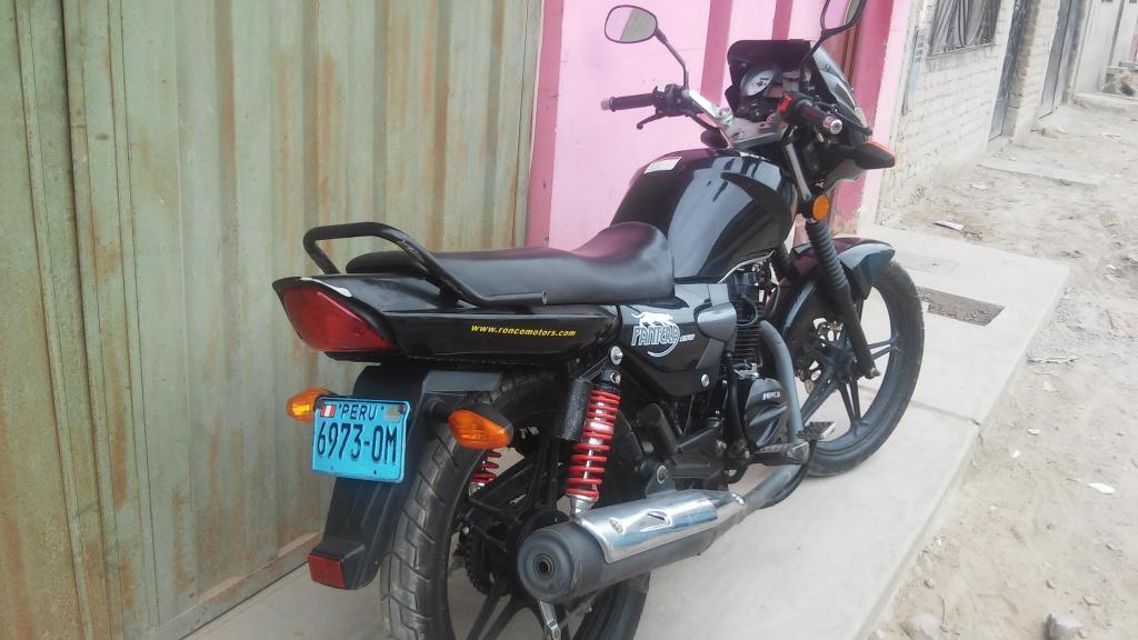 vendo moto ronco pantera motor 150 año 2014 buen estado 924625535