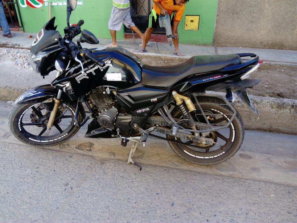 Vendo Moto Tvs Apache 180 Negra