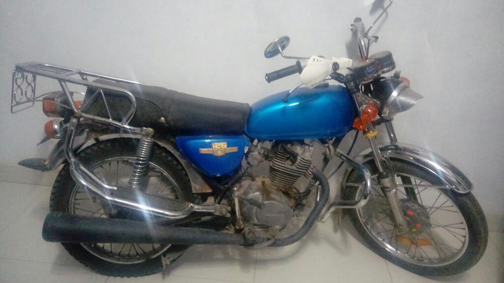 Moto Honda 125 Azul