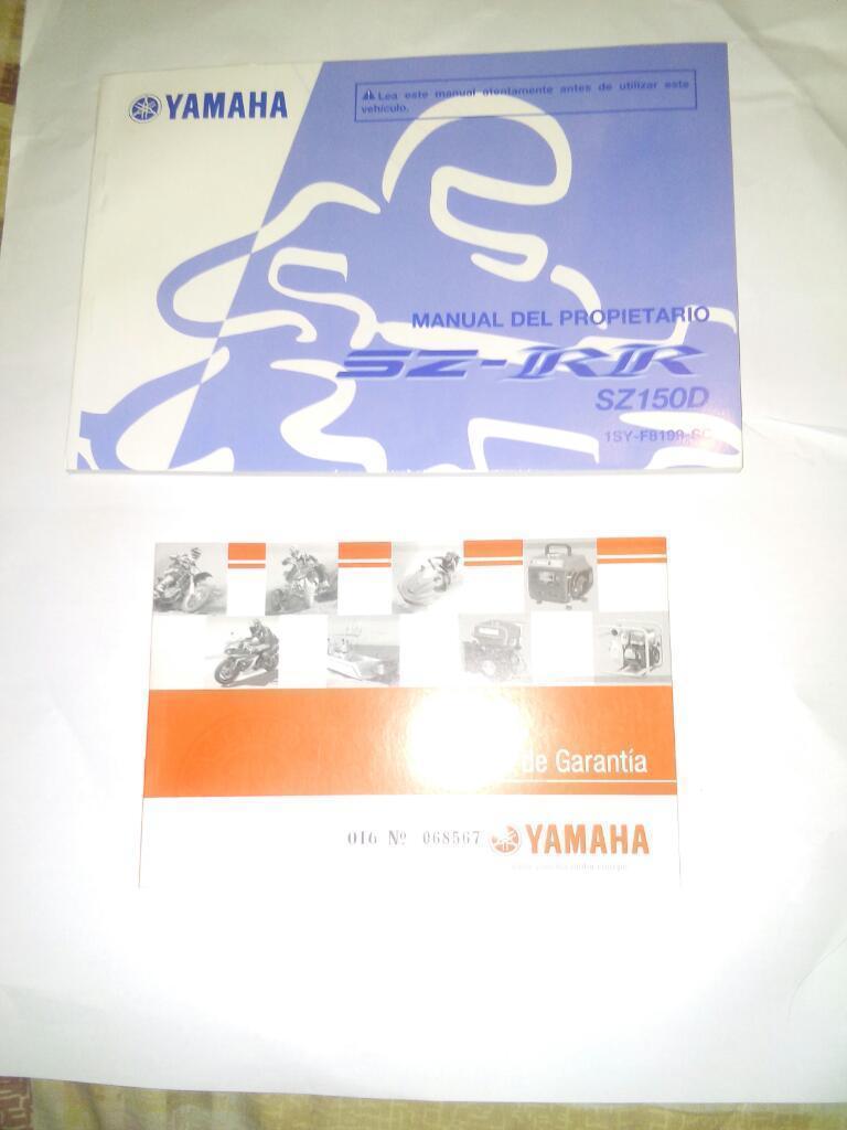 Subasta Manual Y Garantia Yamaha