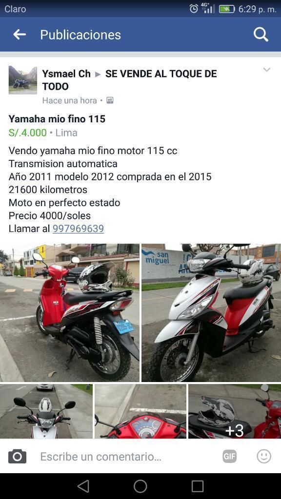 Yamaha Mio 115f Automatica