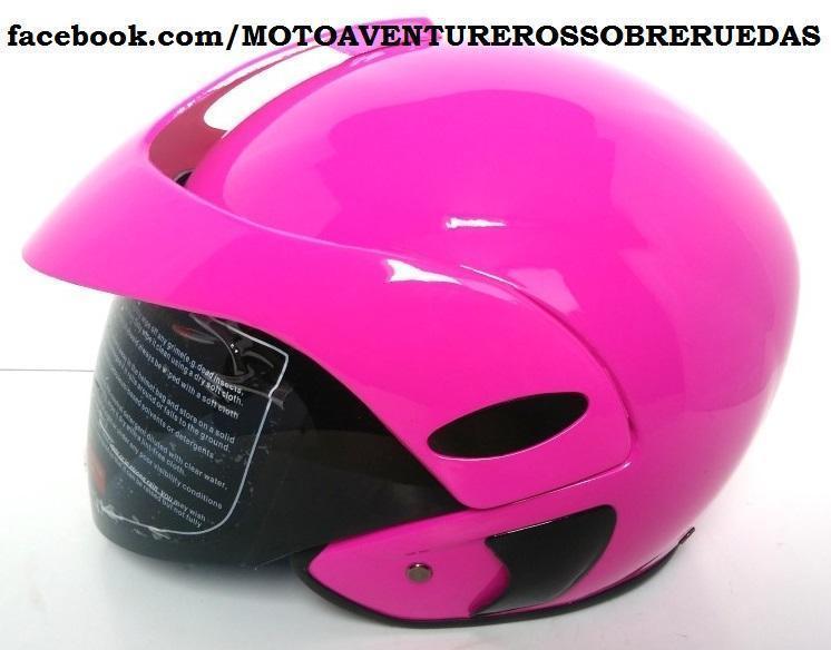 CASCO FUCCIA PERFECTO PARA CON ACABADOS EN CUERO E INTERIOR REMOVIBLE PARA UN ASEO