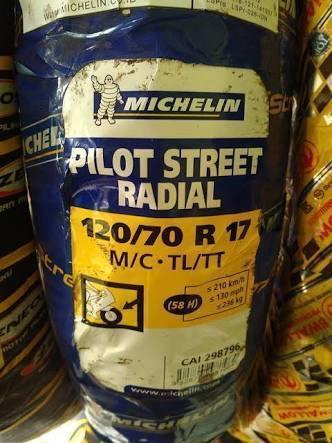 Michelin Pilot Street 120/70-17 Nueva!