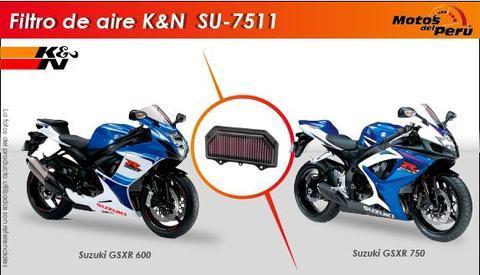 Filtro de aire KN para Suzuki GSXR 600 y Suzuki GSXR 750