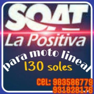 Soat Moto Lineal 130 Soat