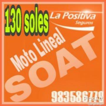 Oferta de Mes Soat Moto Lineal Delivery