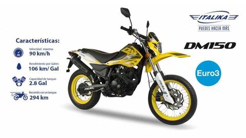 Vendo motocicleta ITALIKA DM150 nuevo