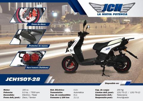 Motocicleta marca JCH Modelo T28 150cc