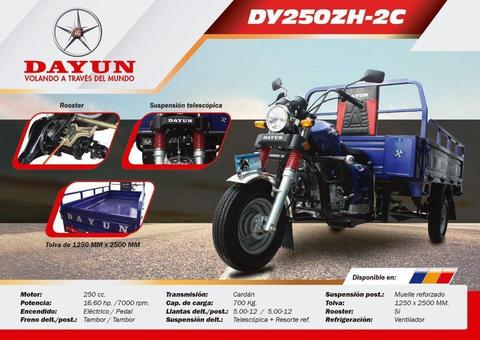 Trimoto carga marca Dayun modelo DY250zH 2C