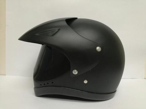 Casco de Moto Negro Mate Rinoceronte Luna negra cascos nuevos