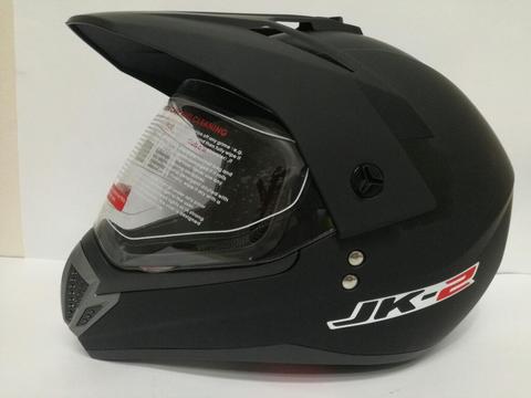 Casco de Motocross Negro Mate con visor cascos nuevos