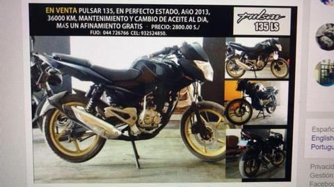 Moto pulsar 135