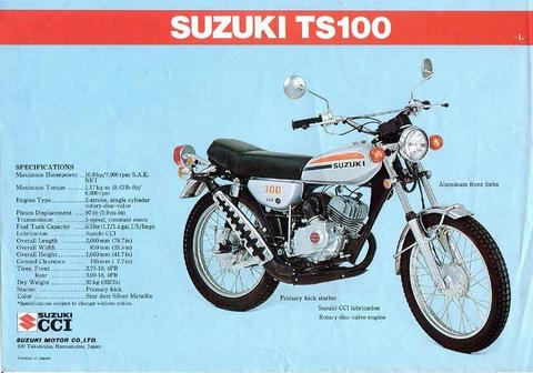 vendo repuesto moto lineal Suzuki TS 100 TS 200 Suzuki RV 90 Original