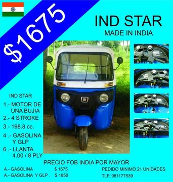 Moto Torito Ind Star Echo en La India