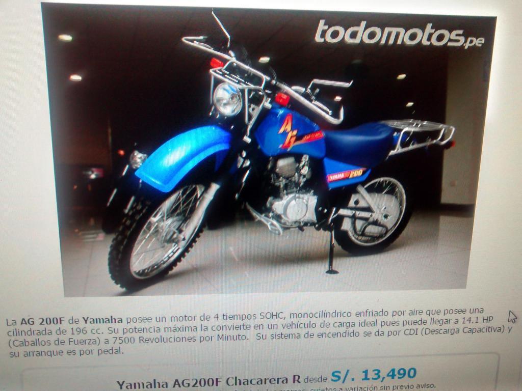 VENDO MOTO YAMAHA AG100 OPERATIVO