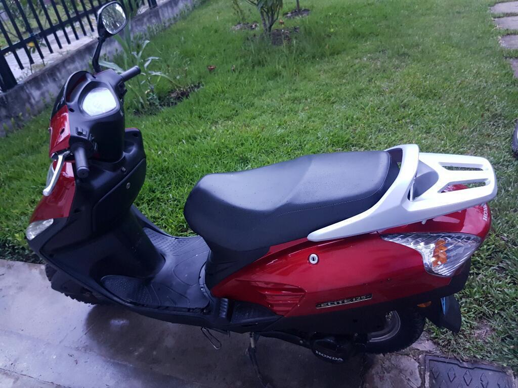 Honda Elite 125 Roja Automatica