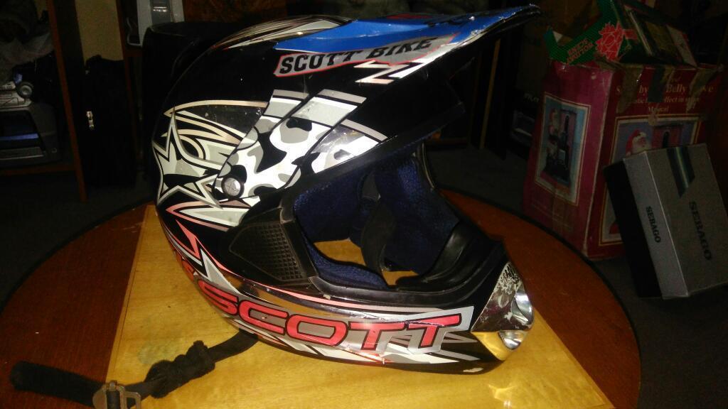 Casco Moto Motocross Poco Uso