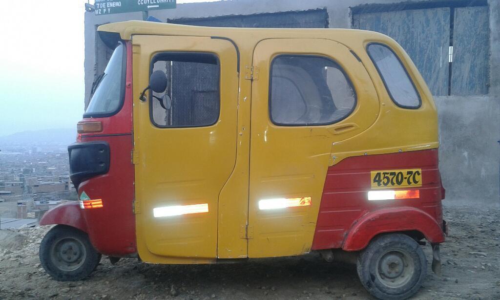 Vendo Mototaxi Bajaj Año 2015 sin Papel