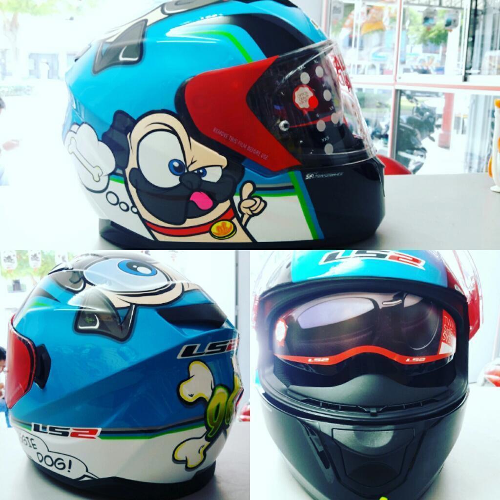 Casco Ls2 con Visor Solar Certificado