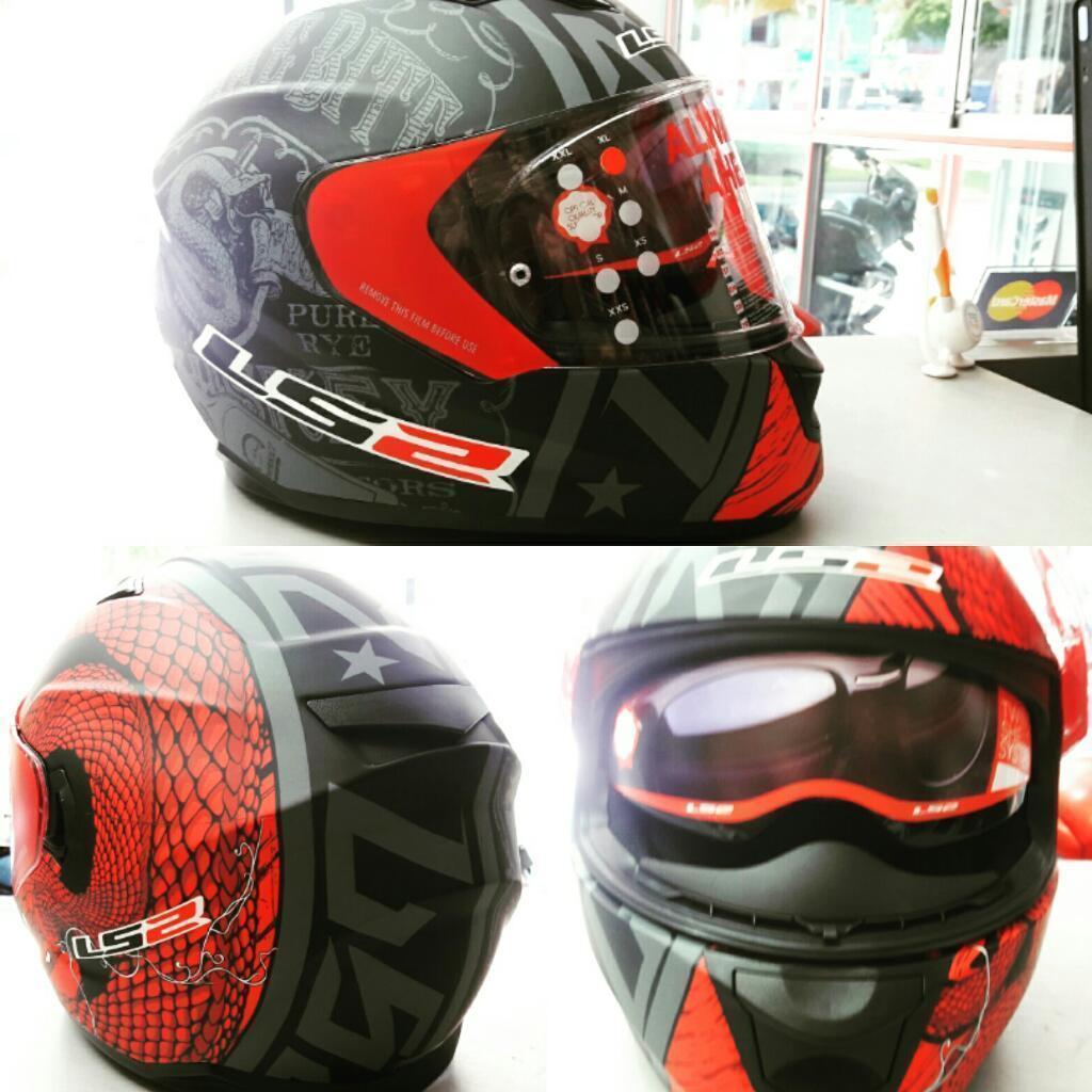 Casco Ls2 con Visor Solar Certificado