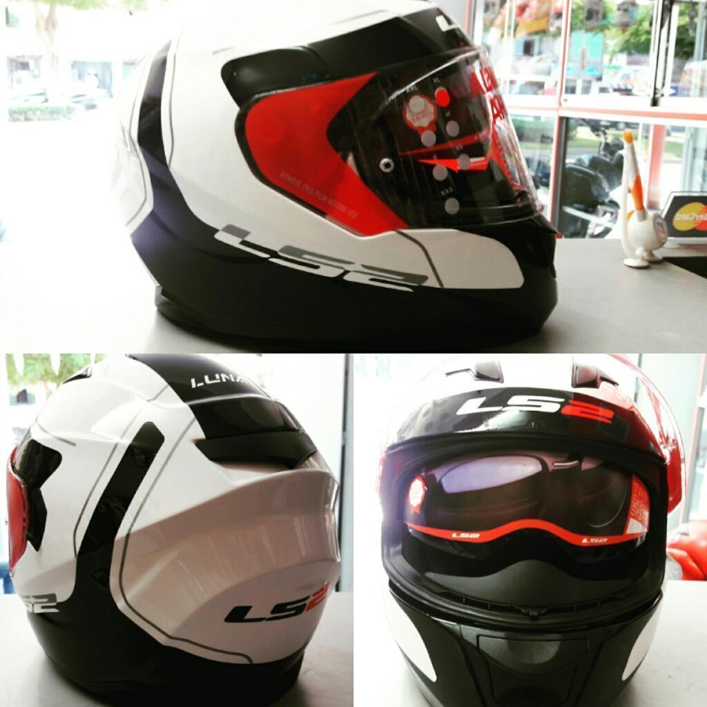 Casco Ls2 Lunar Visor Solar Certificado