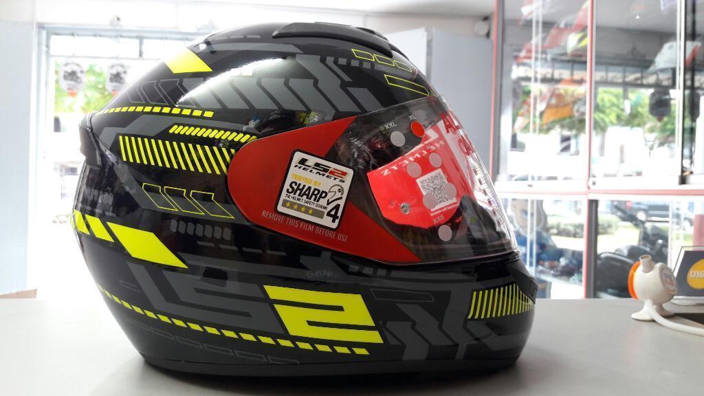 Casco Ls2 Tron Amarillo Certificado