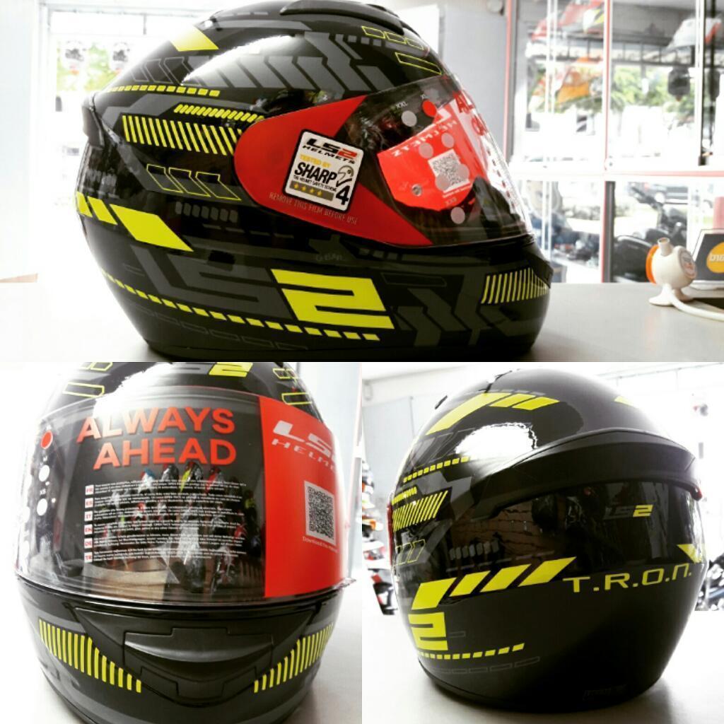 Casco Ls2 Tron Amarillo Certificado