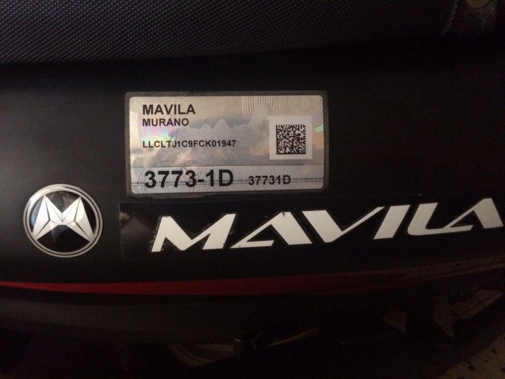 Moto Scooter MAVILA MURANO SOAT Nuevo vigente hasta 17/04/2018