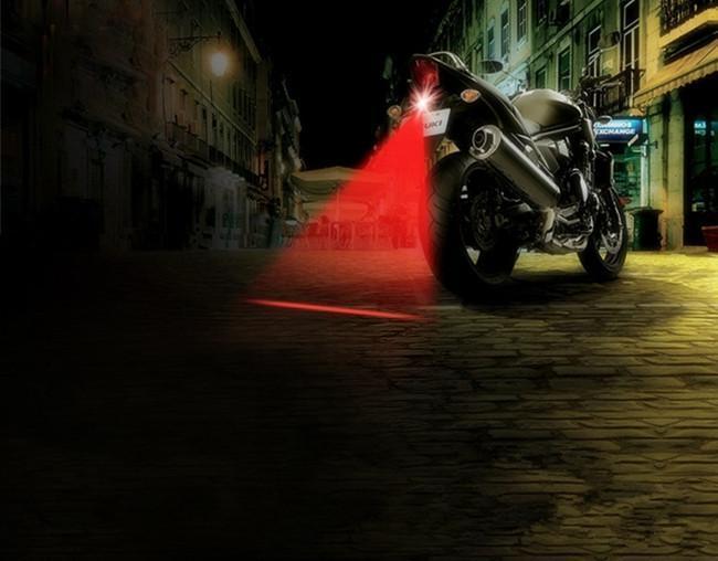Motocicleta luz Trasera Laser para Advertencia