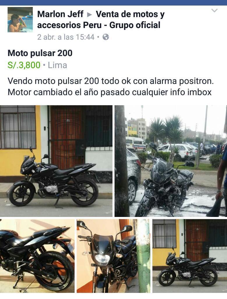 Moto Pulsar 200 Todo Ok